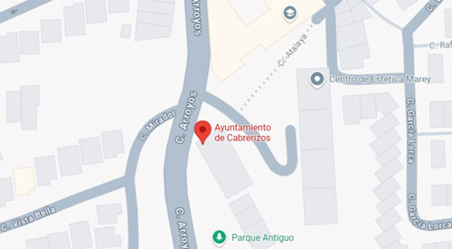 mapa Registro Civil Juzgado de Paz de Cabrerizos